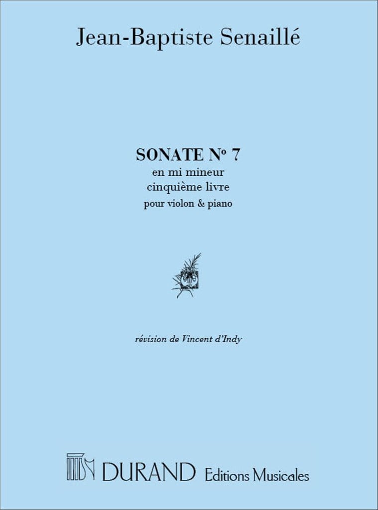Sonate N 7 Livre V En Mi M Violon-Piano (D'Indy)